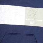 Boys Deep Midnight Navy Blue Hoodie Neck Casual Sweatshirt, नेवी ब्लू, small image number null