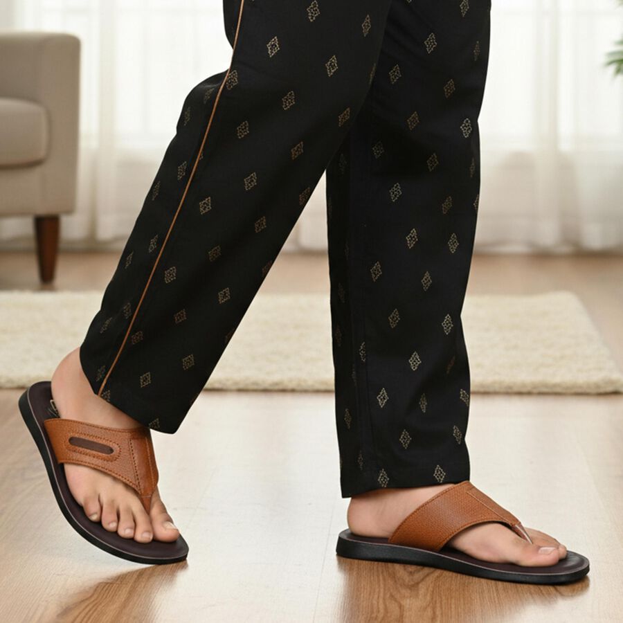 Men's Sandal, भूरा, large