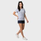 Women's Light Blue Round Neck Regular T-Shirt, Light Blue, small