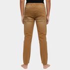 Boys Camel Brown Slim Fit Drawstring Jeans, Beige, small image number null