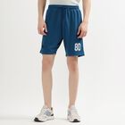 Men's Deep Teal Regular Fit Placement Printed Bermuda Shorts, Teal Blue, small image number null