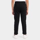 Boys' Black Straight Fit Graphic Printed Pyjama, काला, small
