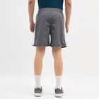 Men's Dark Steel Grey Regular Fit Sports Bermuda Shorts, Light Grey, small