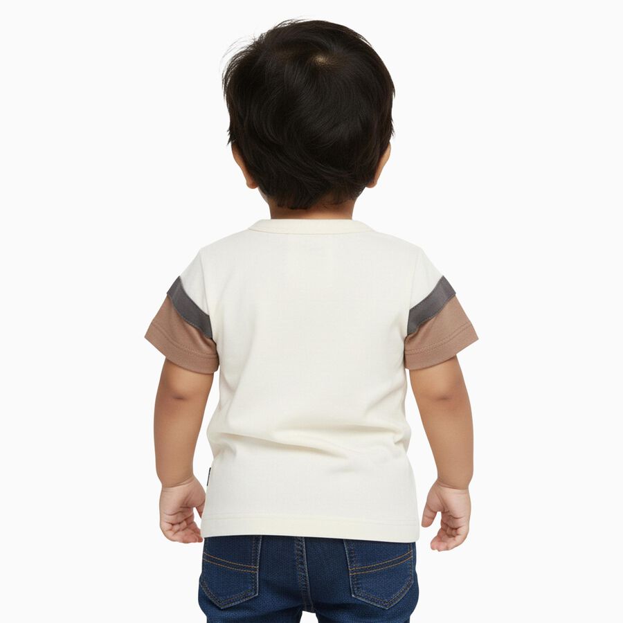 Infants' T-Shirt, Off White, large image number null