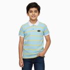 Boys' Half Sleeves T-Shirt, Light Blue, small