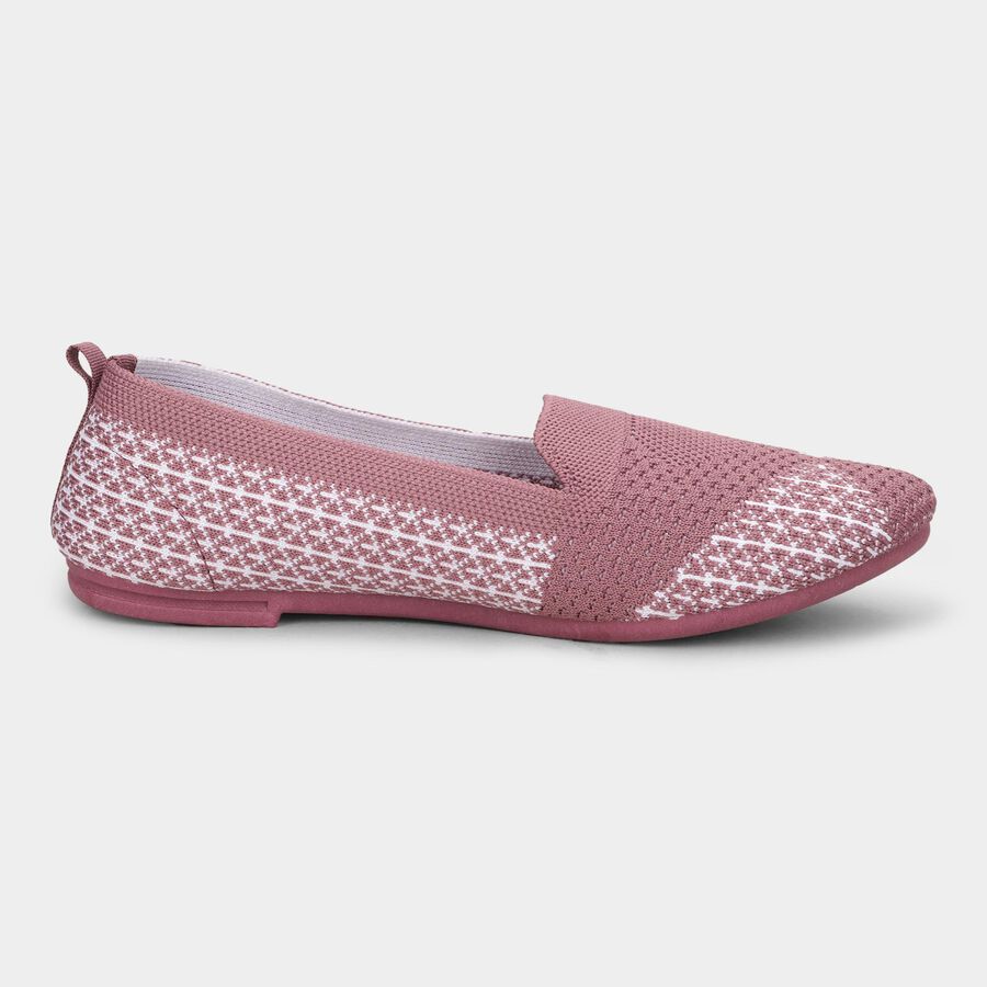 Women's Dusty Rose Pink Slip-On Casual Shoes, गुलाबी, large