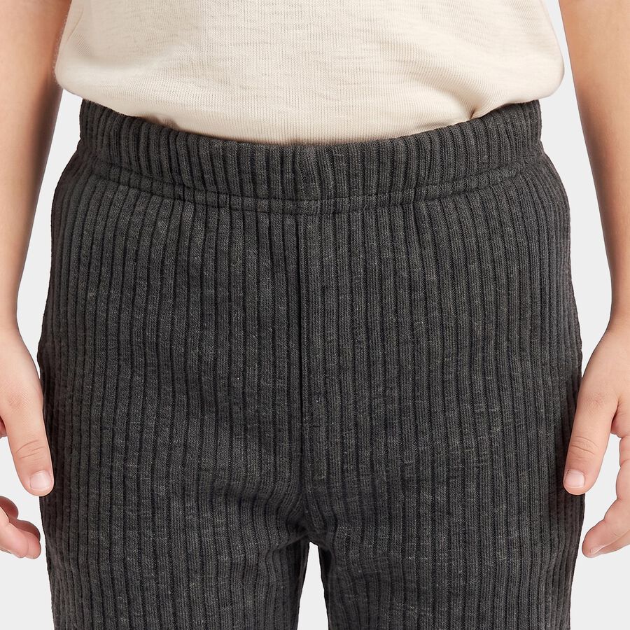 Boys' Charcoal Long Johns Thermal, Charcoal, large