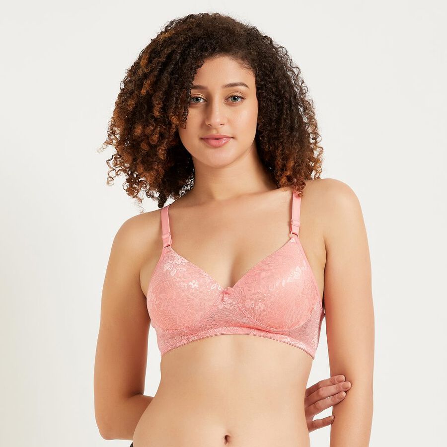 Ladies' Padded Bra, Peach, large image number null