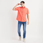 Cotton Solid Casual Shirt, Coral, small image number null