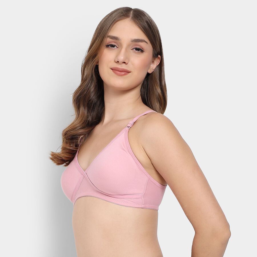 Ladies' Non-Padded Bra, हल्का गुलाबी, large