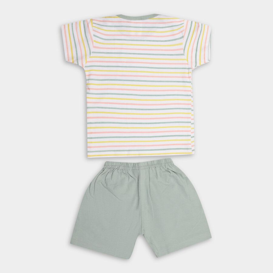 Infant Boys' 100% Cotton Baba Suit, Light Green, large image number null