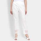 Ladies' 100% Cotton Palazzos , Off White, small image number null