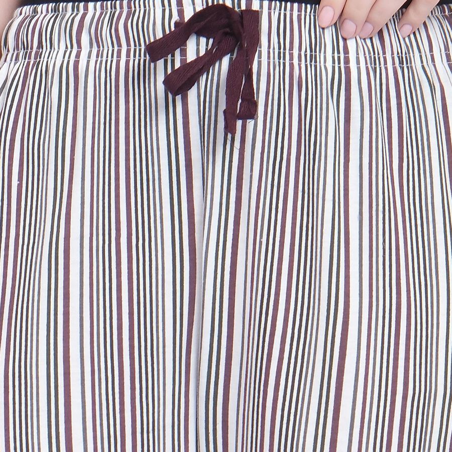 Ladies' Pyjama , ऑफ व्हाइट, large