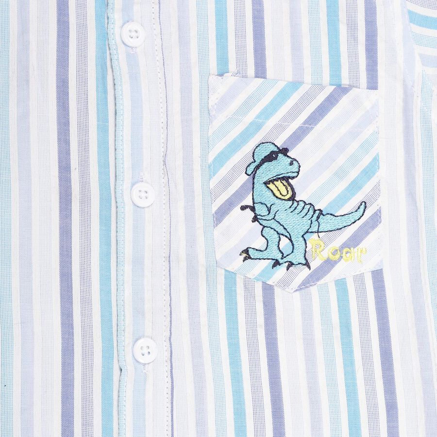 Boys' Woven Baba Suit , Light Blue, large image number null