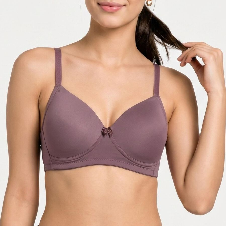 Women's Purple T-Shirt Bra, Purple, large