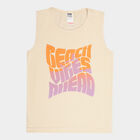 Boys Cotton T-Shirt, Beige, small image number null