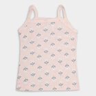 Girls' 100% Cotton Vest, हल्का ग्रे, small image number null