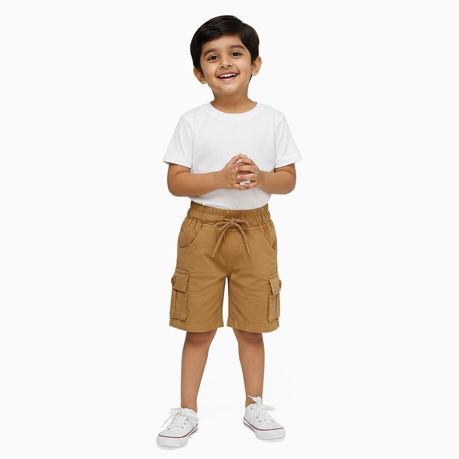 Boys' Bermuda, खाकी, large image number null