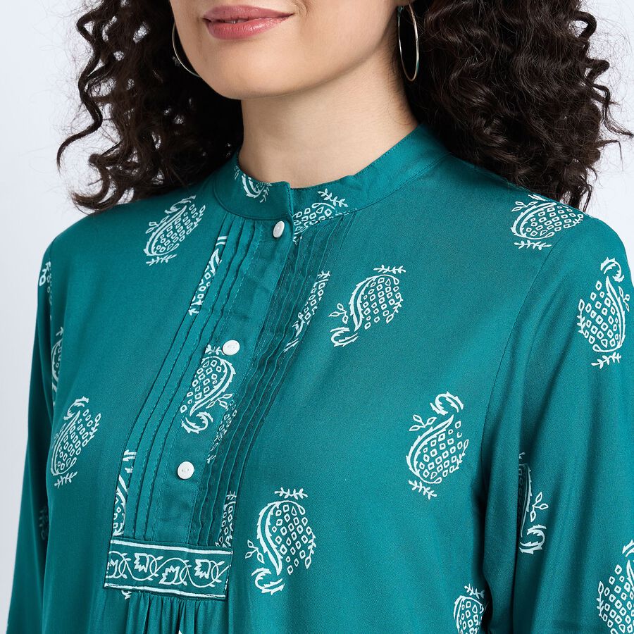 Ladies' Kurta , टील ब्लू, large image number null