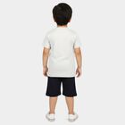 Boys Light Grey Knit Baba Suit, Ecru Melange, small