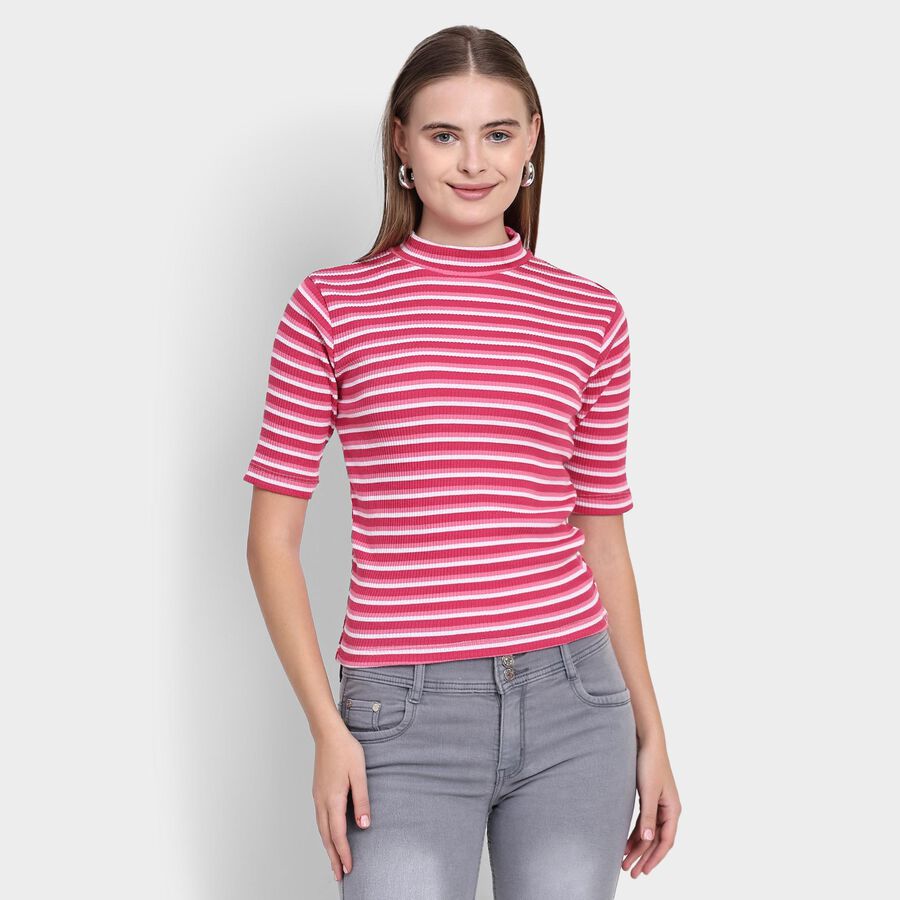 Ladies'  Crop  Top, Pink, large image number null