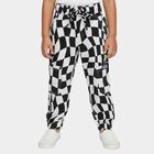 Boys' Black and White Checkered Cargo Trousers, हल्का ग्रे, small image number null