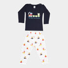 Infants Cotton Baba Suit, Navy Blue, small image number null
