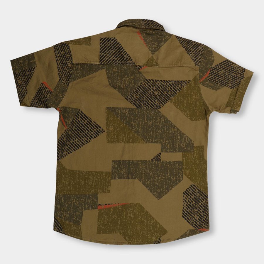 Boys' 100% Cotton Casual Shirt , ओलिव, large image number null