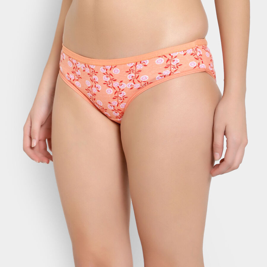 Cotton Printed Panty, Peach, large image number null