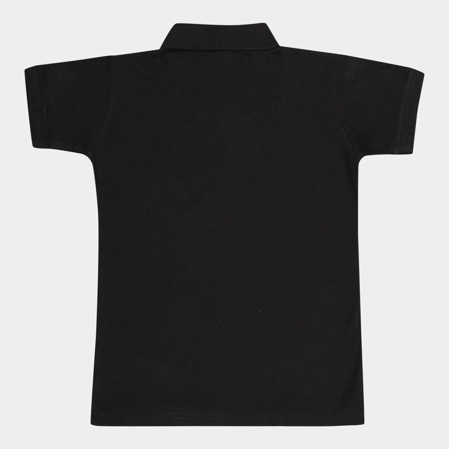 Boys Solid T-Shirt, Black, large image number null