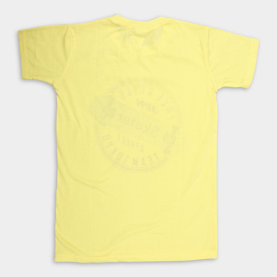 Boys' Half Sleeves T-Shirt , पीला, large image number null