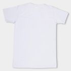 Boys' Light Blue Round Neck Casual Half Sleeve T-Shirt, हल्का नीला, small image number null