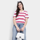 Round Neck T-Shirt, बैंगनी, small image number null