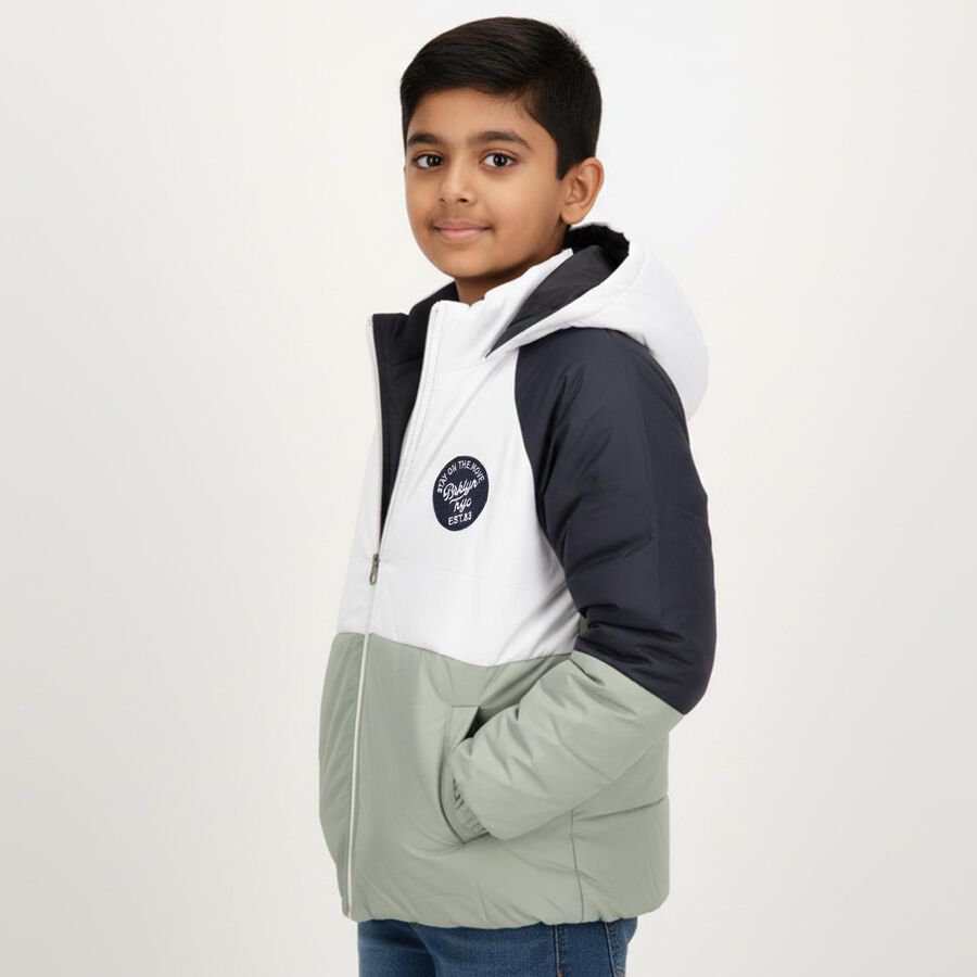 Boys' Jacket, White, large image number null