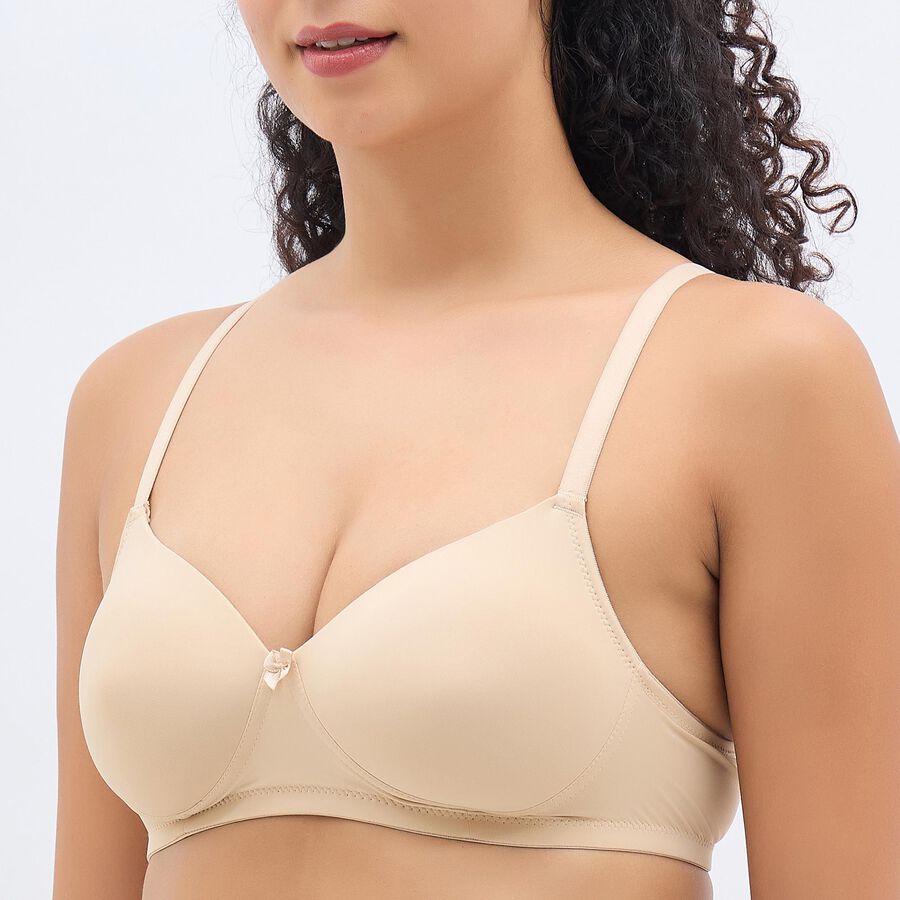Ladies' Basic Bra , Beige, large image number null