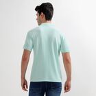 Men's Collared Half Sleeves T-Shirt, हल्का हरा, small image number null