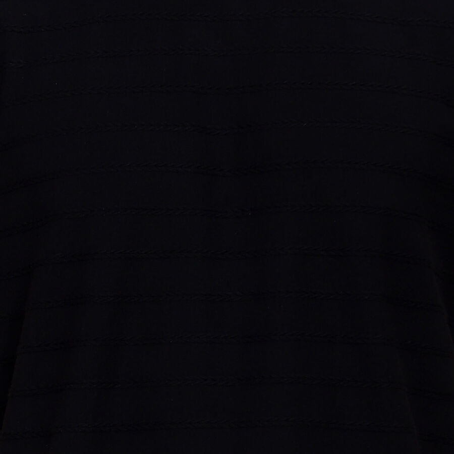 Round Neck T-Shirt, Black, large image number null