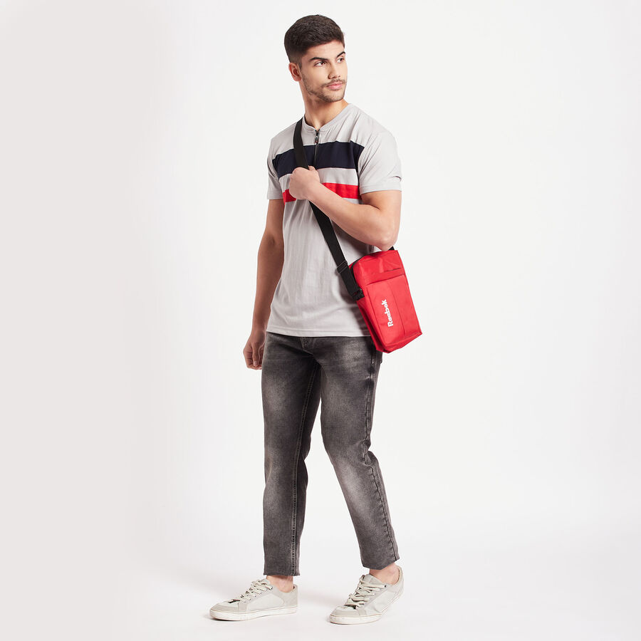 Stripes Henley T-Shirt, Light Grey, large image number null