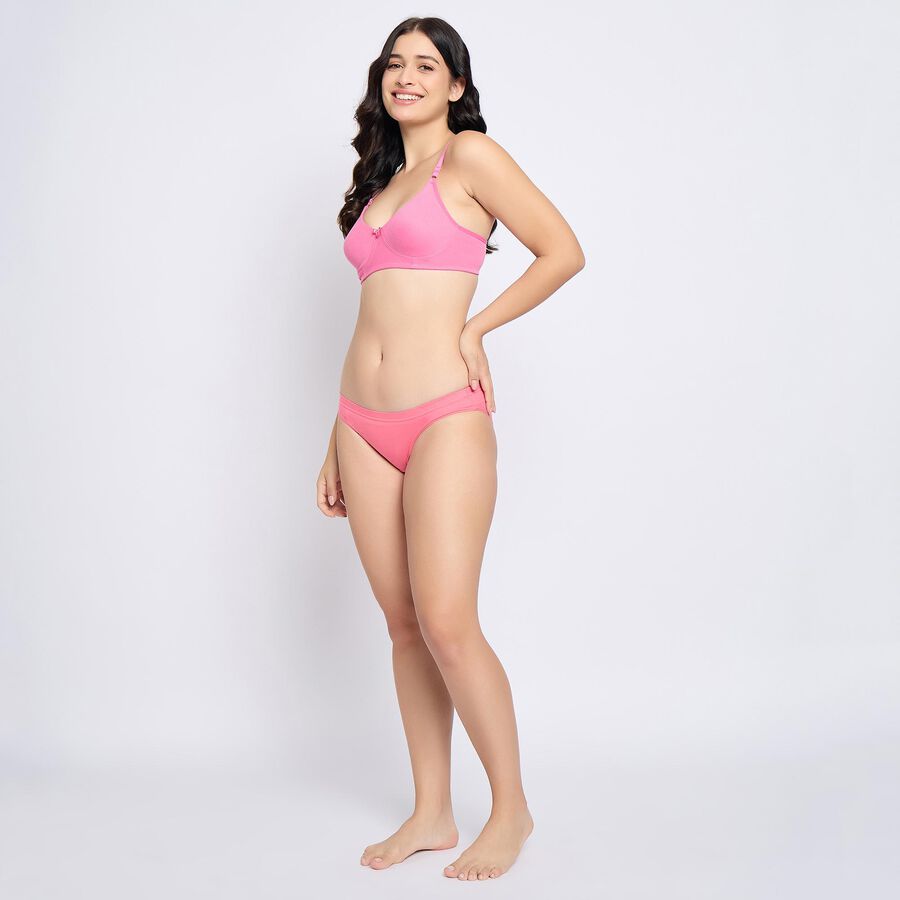 Ladies' 100% Cotton Panty , हल्का गुलाबी, large image number null