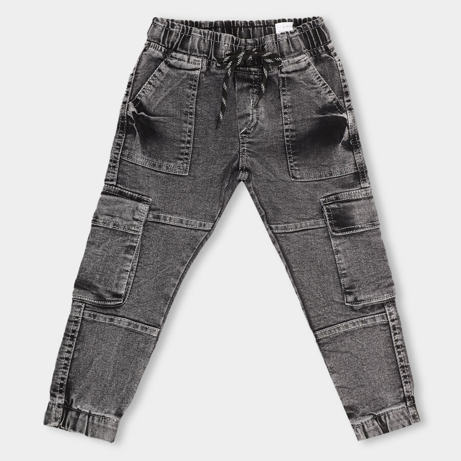 Boys' Jeans, गहरा ग्रे, large image number null