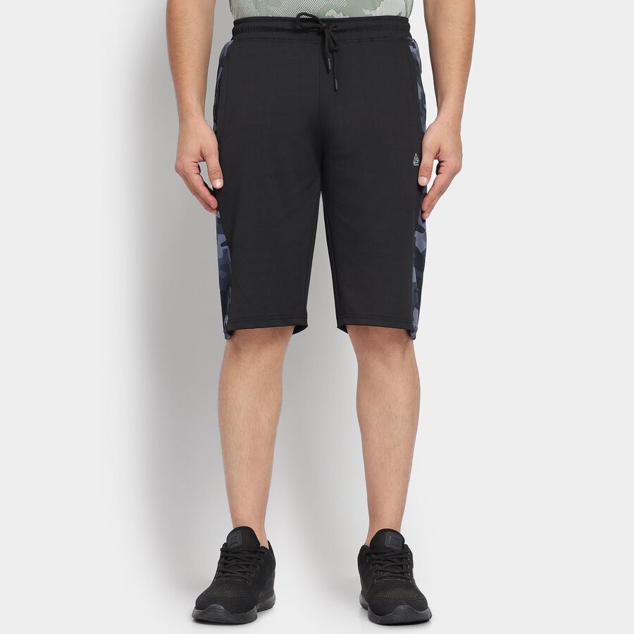 Men's Black Regular Fit Printed Jamaican, Black, large