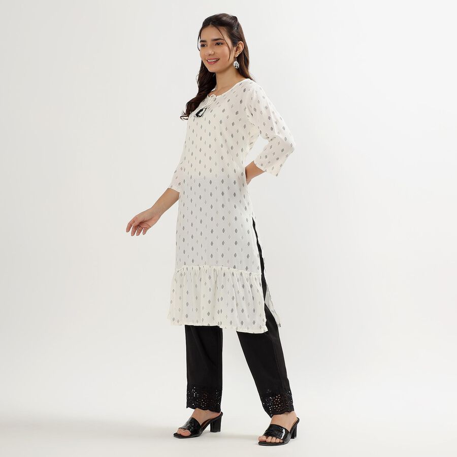 Ladies' Kurta, Off White, large image number null