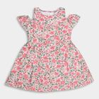 Girl's Cotton Frock, Light Pink, small image number null