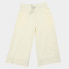 Girls White Palazzo Eyelet Pyjama, सफ़ेद, small