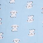 Girls' 100% Cotton Frock, Light Blue, small