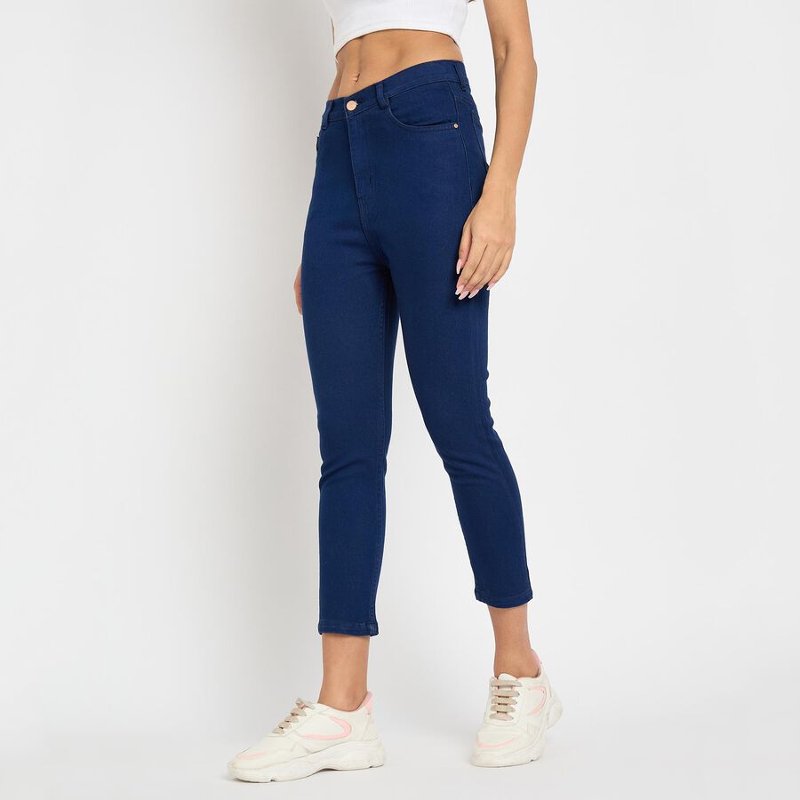 Ladies' Jeans , गहरा नीला, large image number null