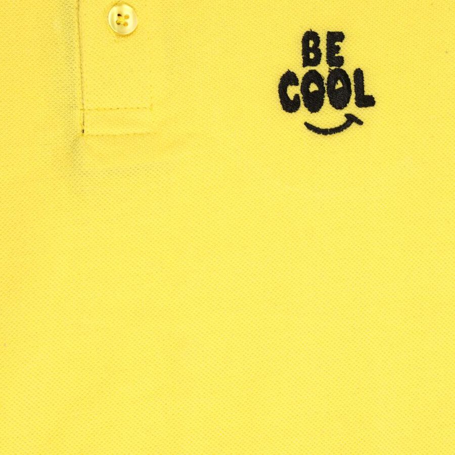 Boys Solid T-Shirt, Yellow, large image number null