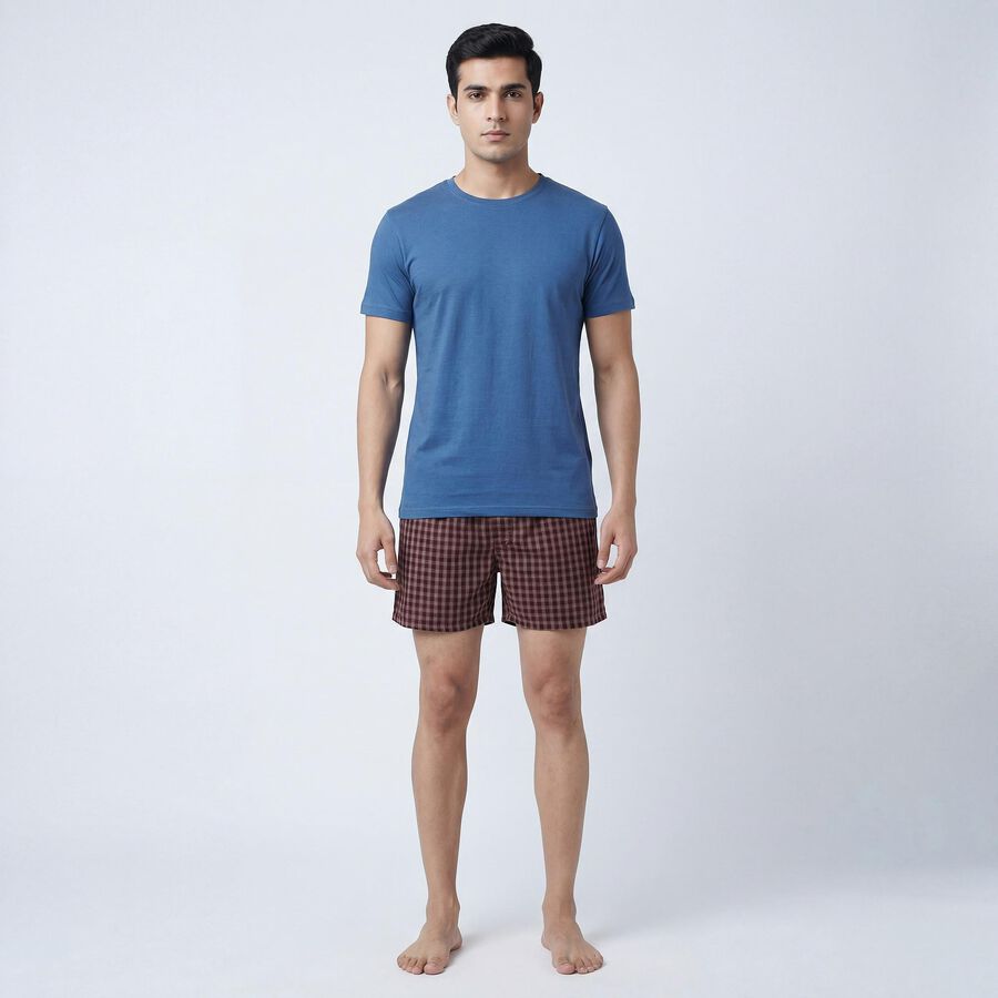 Men's Wine Regular Fit Boxers, Wine, large