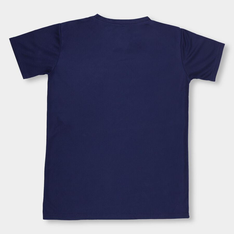Boys' Half Sleeves T-Shirt, Royal Blue, large image number null