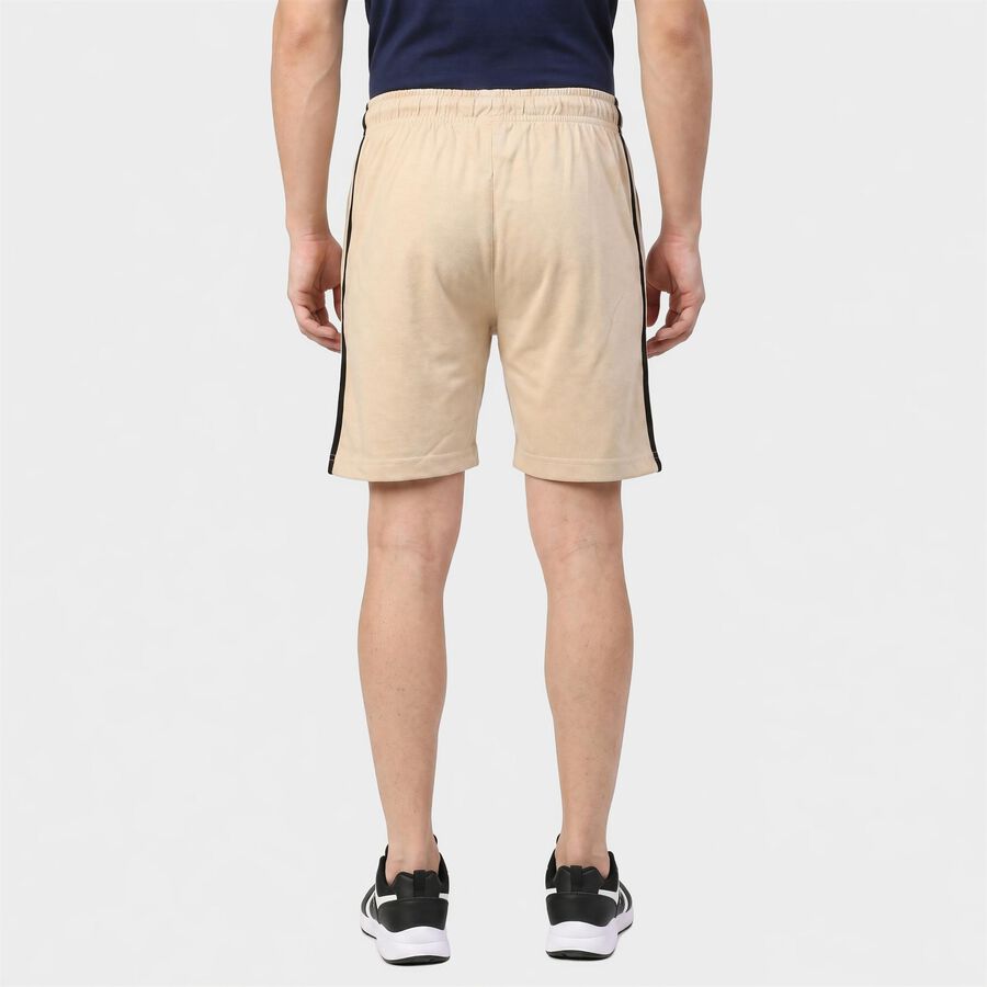 Men's Beige Regular Fit Athletic Bermuda Shorts, Beige, large